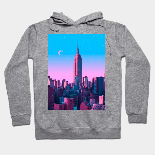 New york anime city Hoodie by funglazie